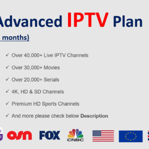 Advanced IPTV Plan (6 months)