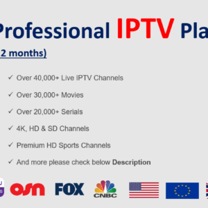 Professional IPTV Plan (12 months)